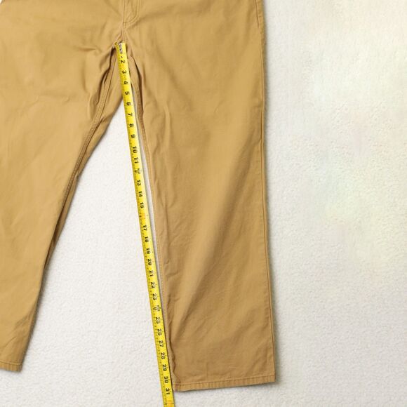 Carhartt Rugged Flex Relaxed Fit 5 Pocket Work Pant BN2517-M Hickory Tan M 42x32 - Picture 14 of 15